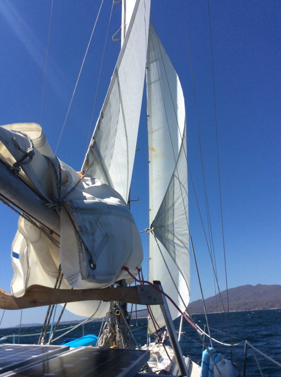 how to heave to in a catamaran