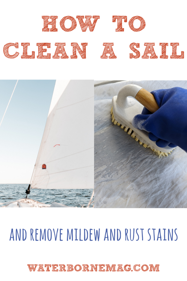 how to clean sails on a sailboat
